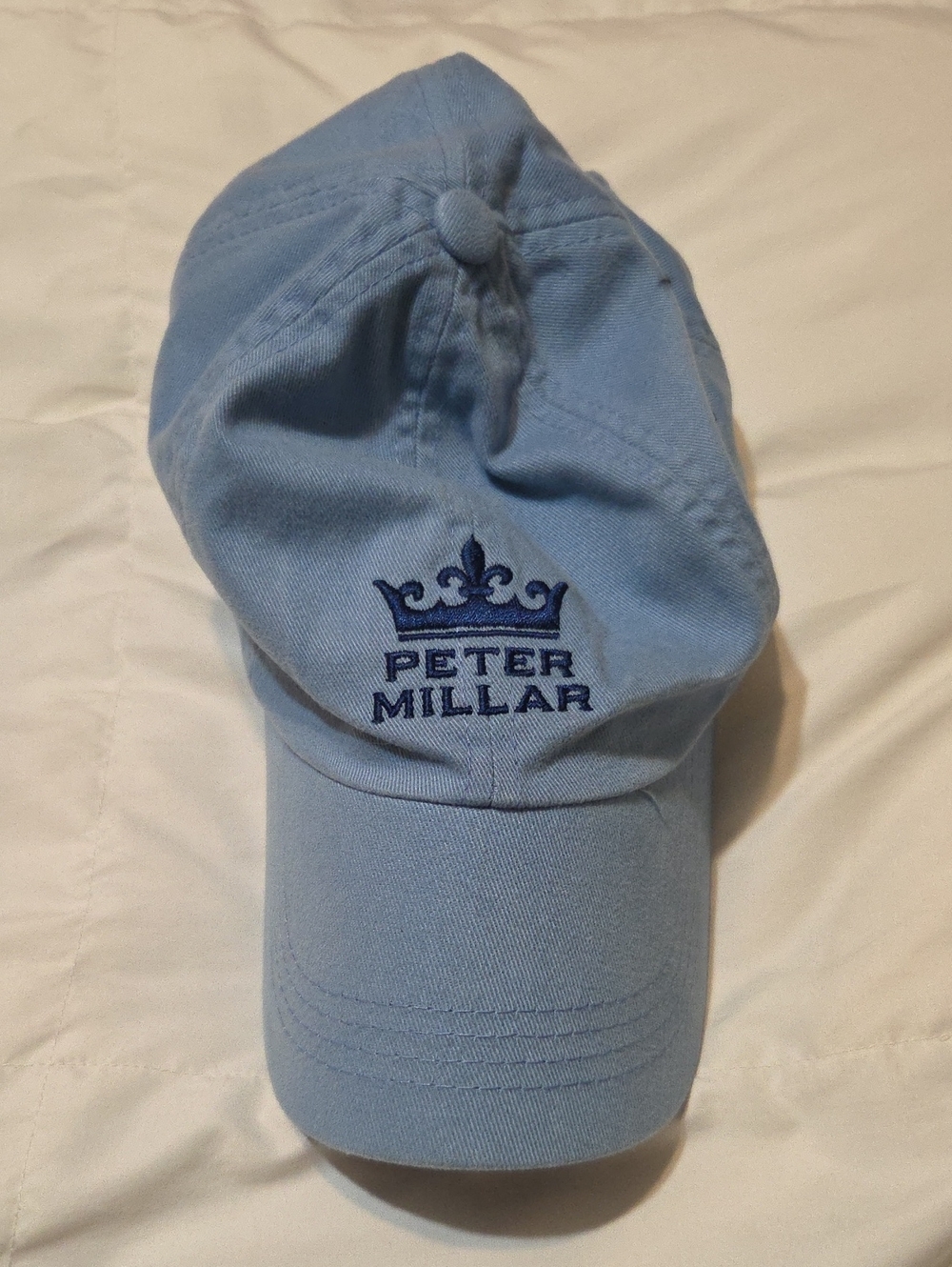 Peter Millar Sky Blue Cotton Logo Cap